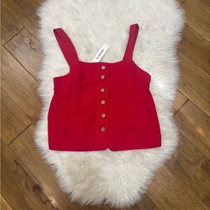 The Workshop Vibrant Red Tank Top